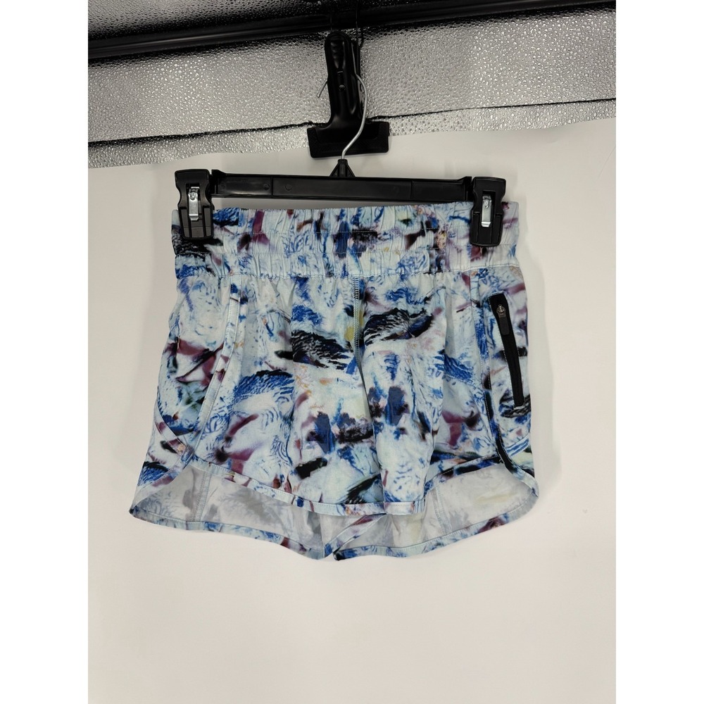 Lululemon Tracker Shorts V 4" Exposure Multi Swift Ultra Tie Dye Running Lined 4